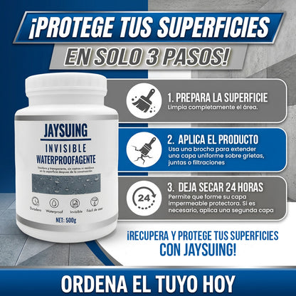 Impermeabilizante Invisible Repara-Goteras y Fisuras (Pack 2x1 - 2 Botes de 500g)