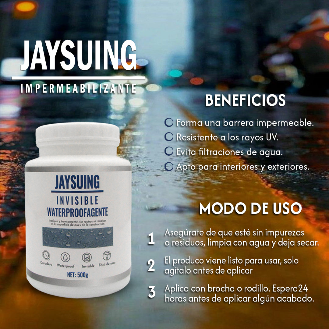 Impermeabilizante Invisible Repara-Goteras y Fisuras (Pack 2x1 - 2 Botes de 500g)